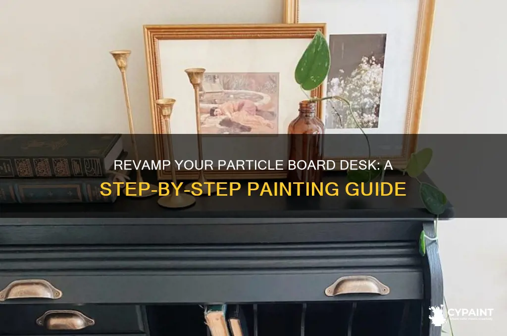 how to paint desk made from particle board