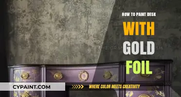 Transform Your Desk: A Gold Foil Painting Tutorial for Beginners