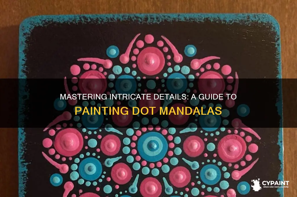 how to paint detail on dot mandalas