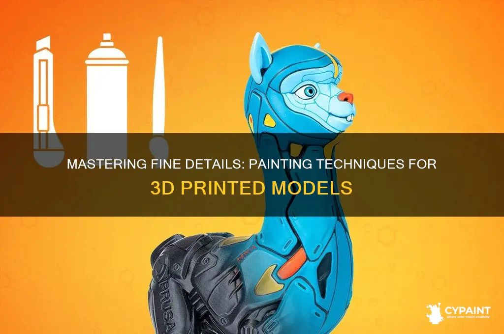how to paint details on 3d printed objects