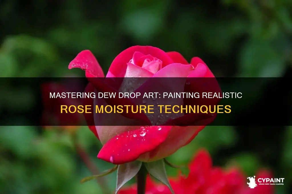 Mastering Dew Drop Art: Painting Realistic Rose Moisture Techniques ...