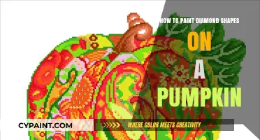 Creative Pumpkin Decor: Painting Perfect Diamond Shapes Step-by-Step