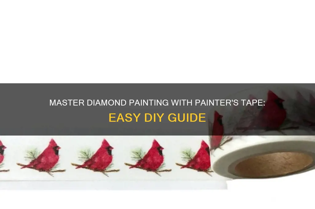 how to paint diamonds ususing painters tape