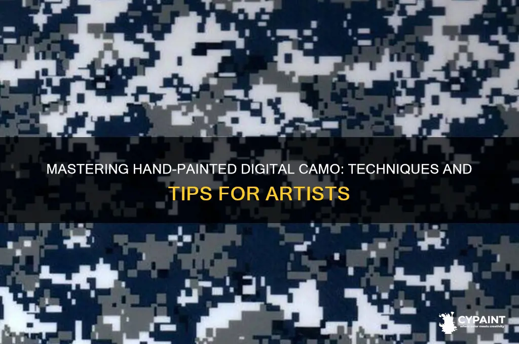 how to paint digital camo by hand