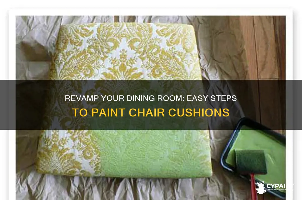 how to paint dining room chair cushions