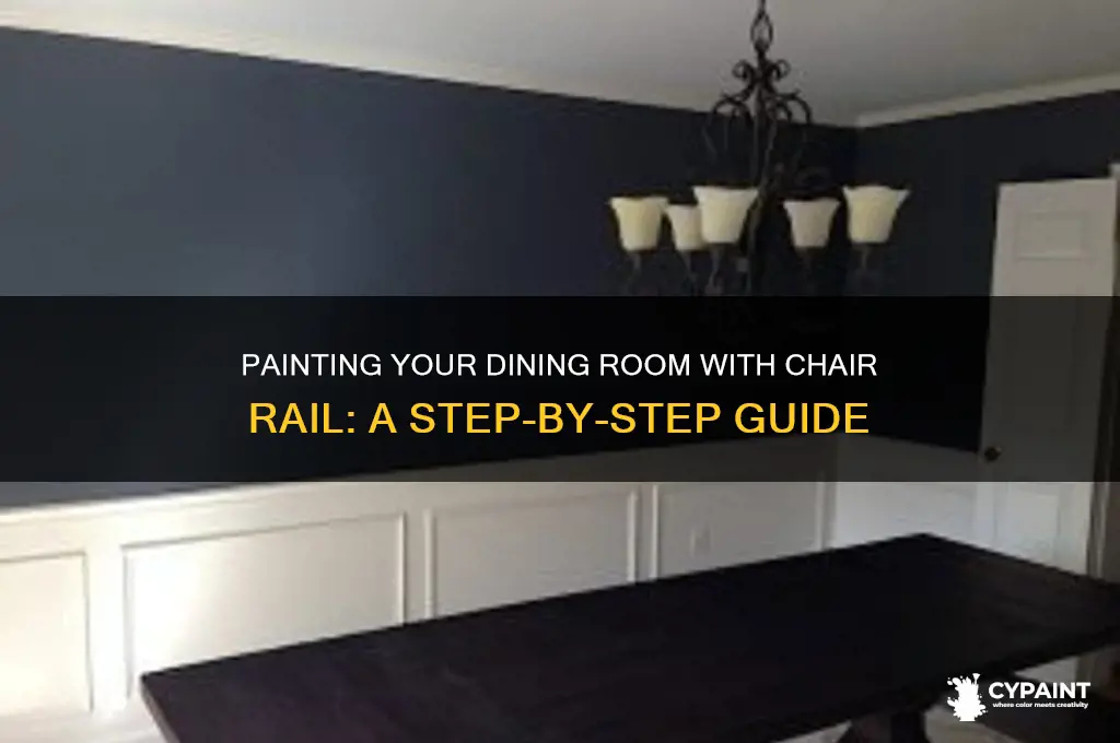 how to paint dining room with chair rail