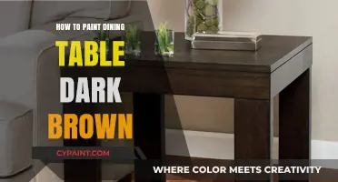 Transform Your Dining Table: A Guide to Painting It Dark Brown
