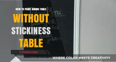 Smooth Finish: Painting Your Dining Table Without Stickiness