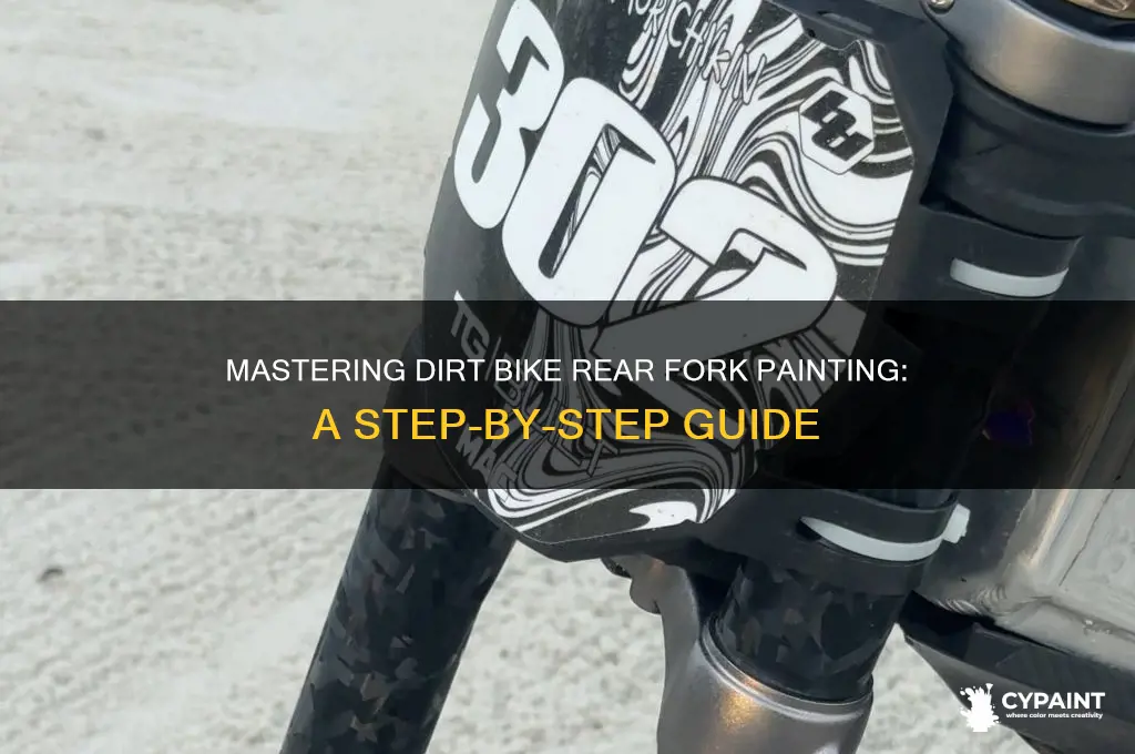 how to paint dirt bike rear fork