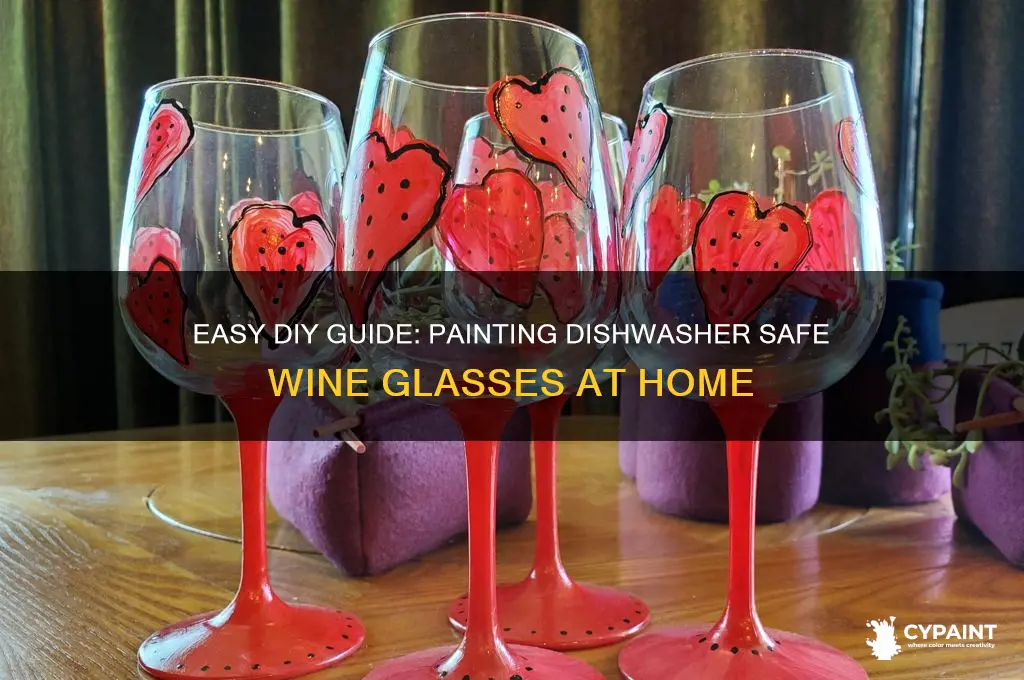 how to paint dishwasher safe wine glasses