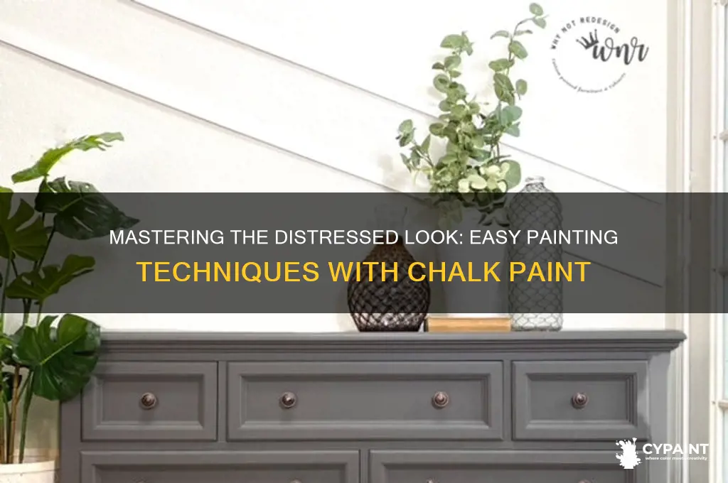 how to paint distressed look with ch