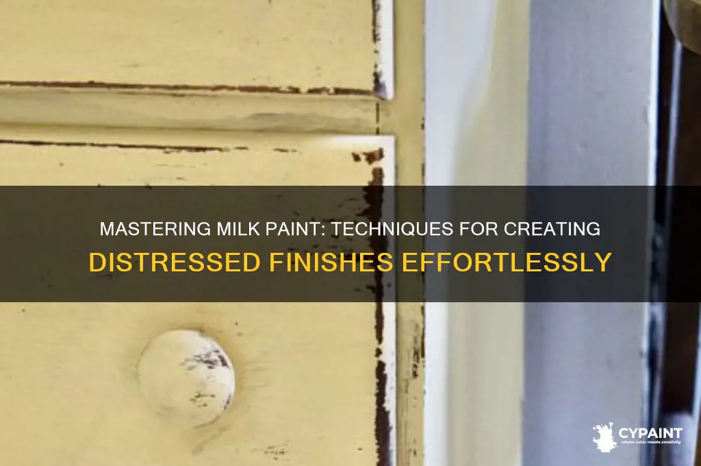 how to paint distresses with milk paint