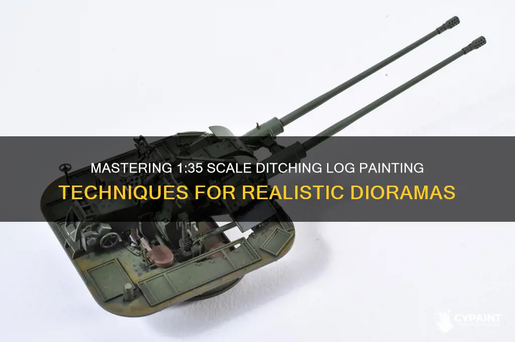 how to paint ditching logs 1 35