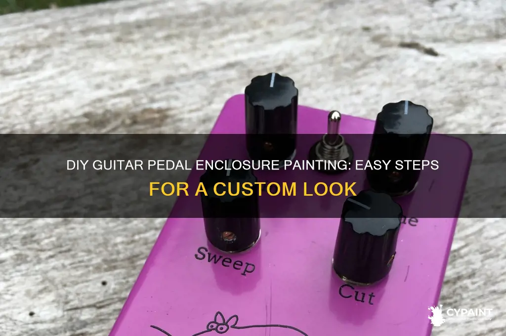how to paint diy guitar pedal enclosure