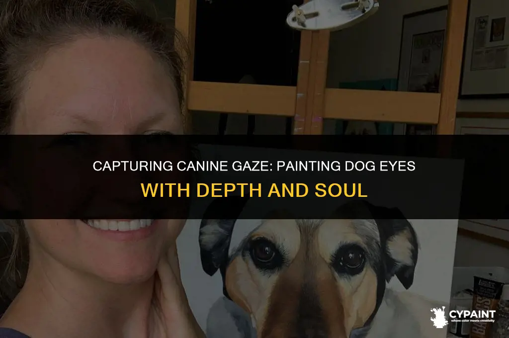 how to paint dog eyes looking at you from angle