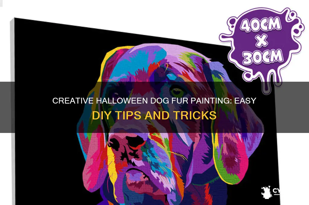 how to paint dog fur for halloween