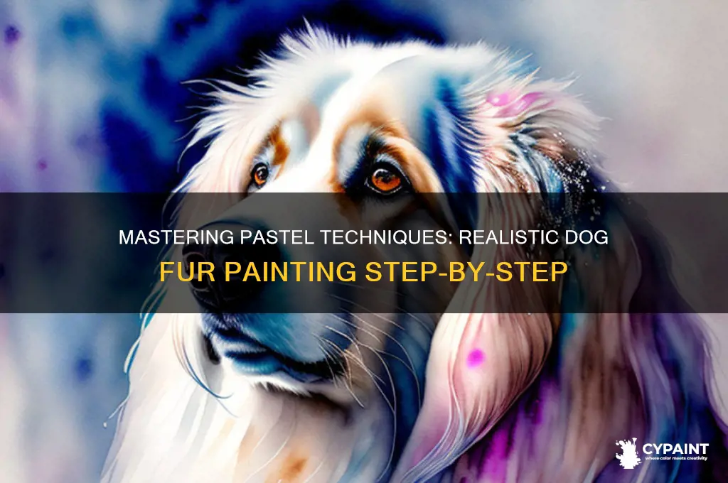 how to paint dog fur in pastel