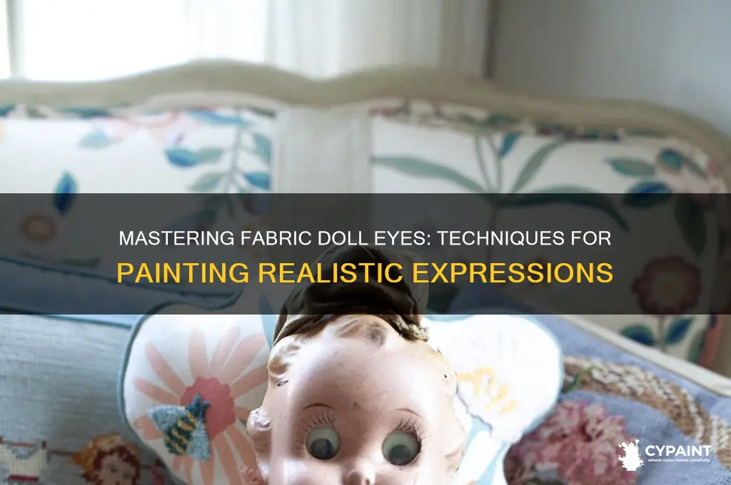 how to paint doll eyes on fabric