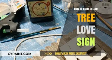 DIY Dollar Tree Love Sign: Easy Painting Tutorial for Beginners