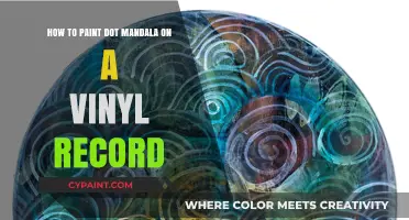Create Dot Mandalas on Vinyl Records with Paint