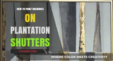 Creative Shutter Art: Painting Drawings on Plantation Shutters Made Easy