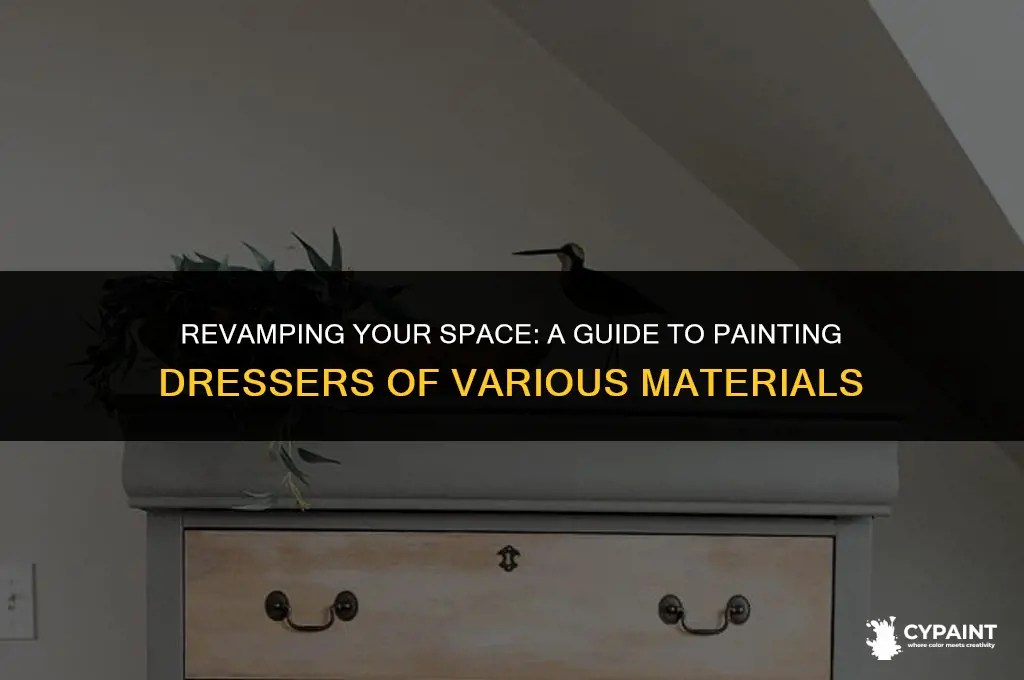 how to paint dresser a made out of different materials