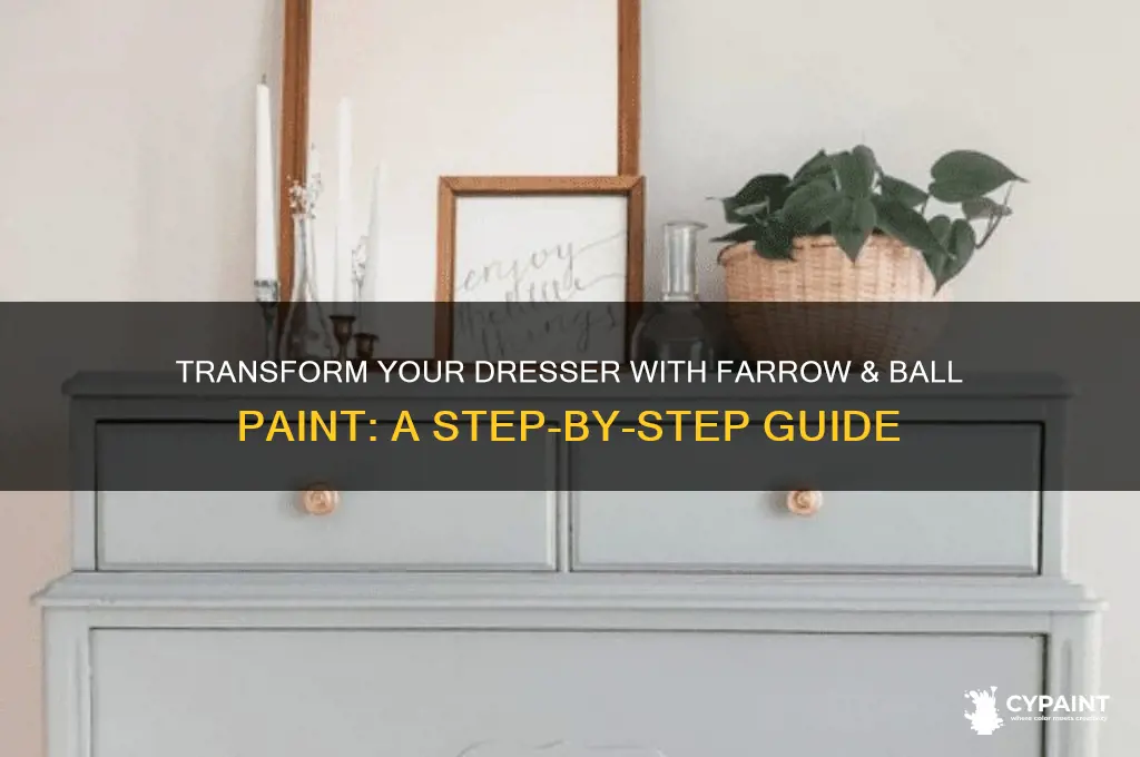 how to paint dresser farrow and ball