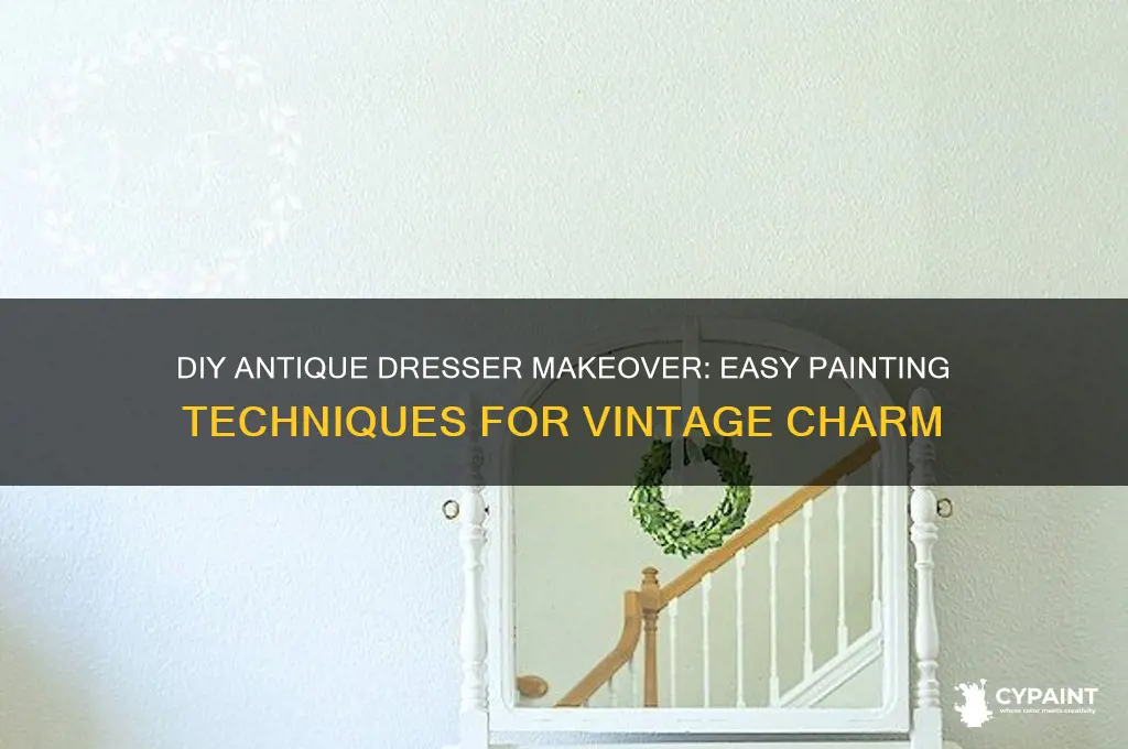 how to paint dresser to look antique youtub