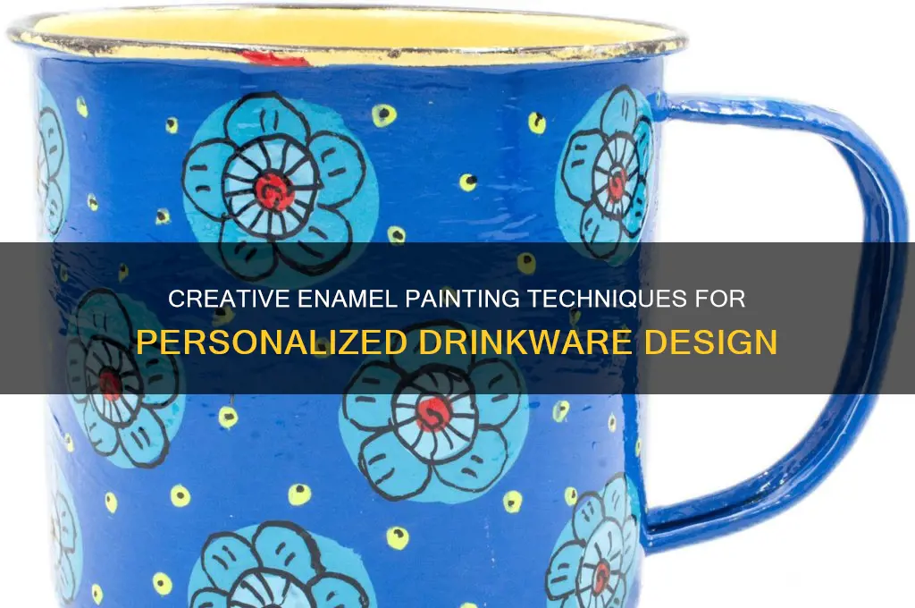 how to paint drinkware with enamel paint