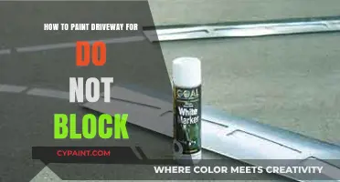 Easy DIY Guide: Painting a 'Do Not Block' Driveway Marking