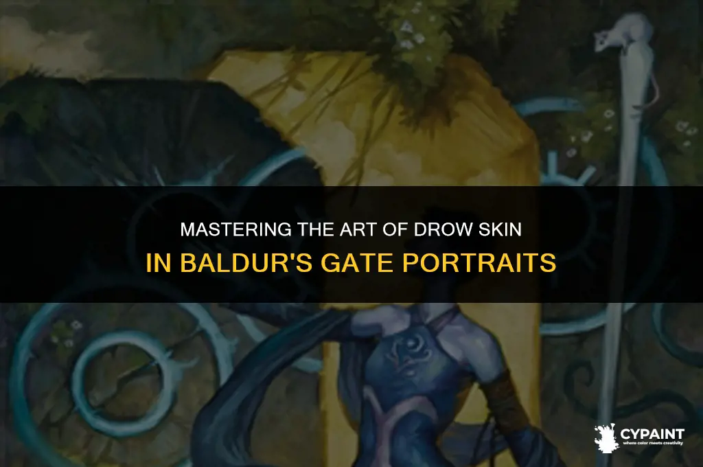 how to paint drow skin for a baldur