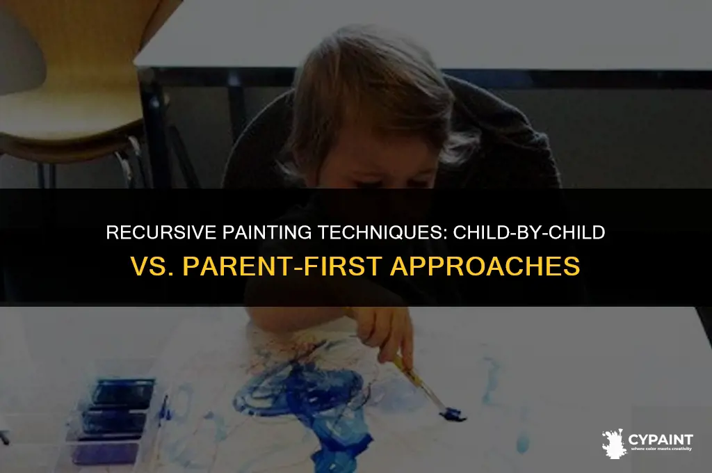 how to paint each child or paint the parent recursive