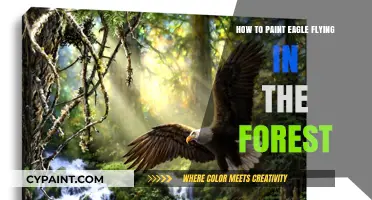 Mastering the Art of Painting a Soaring Eagle in Forest Scenery