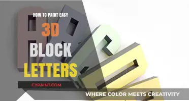 Master Simple 3D Block Letter Painting: Easy Step-by-Step Guide