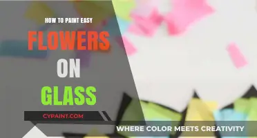 Simple Glass Painting: Easy Flower Designs for Beginners to Try
