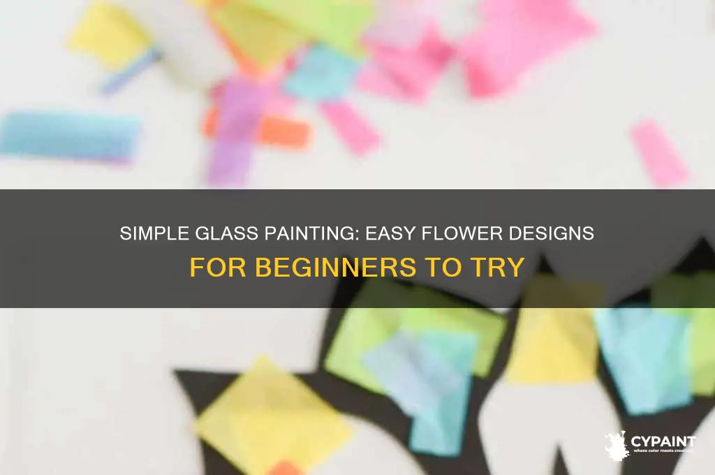 how to paint easy flowers on glass