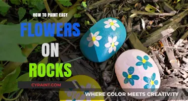 Simple Rock Painting: Create Beautiful Flower Designs Effortlessly