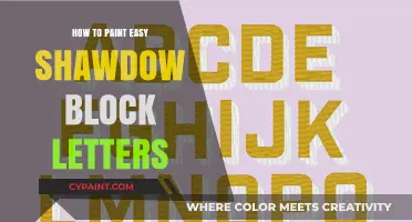 Master Simple Shadow Block Letter Painting: Easy Steps for Beginners