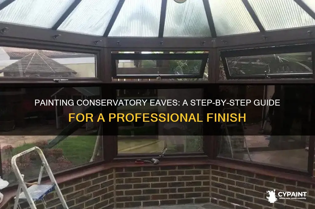 how to paint eaves over a conservatory
