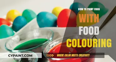 Creative Egg Decorating: Painting with Food Coloring for Vibrant Results