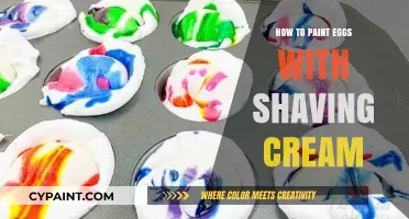 Creative Shaving Cream Egg Painting: Easy DIY Craft Guide