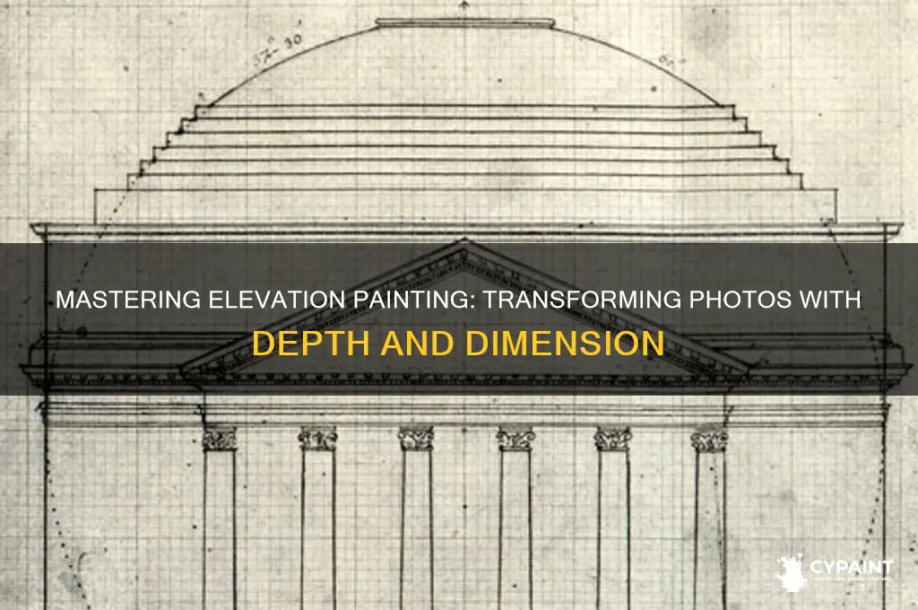how to paint elevation on a photo
