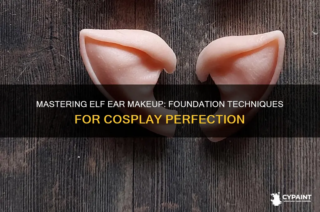 how to paint elf ears with foundation