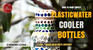 Creative Upcycling: Transforming Empty Plastic Water Cooler Bottles with Paint