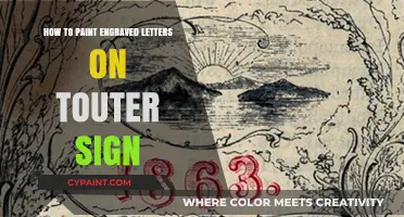 Mastering Engraved Letter Painting: Tips for Stunning Touter Signs