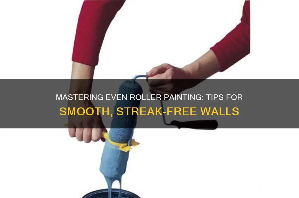 how to paint evenly with a roller