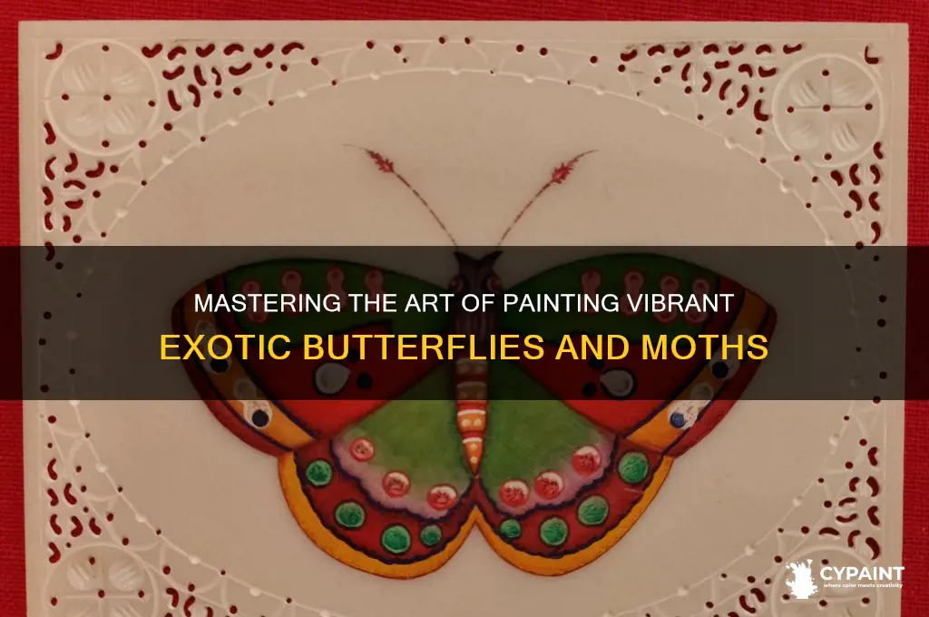 how to paint exotic butterflies and moths