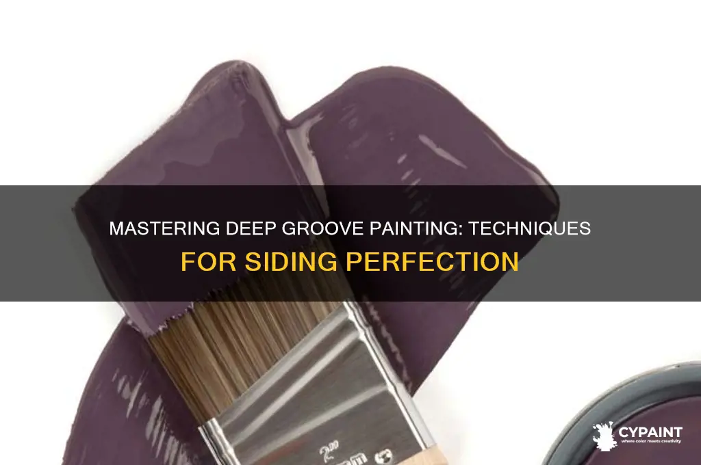 how to paint extremely deep grooves in siding