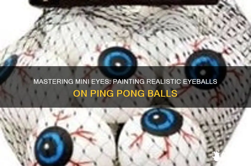 how to paint eyeballs on ping pong balls