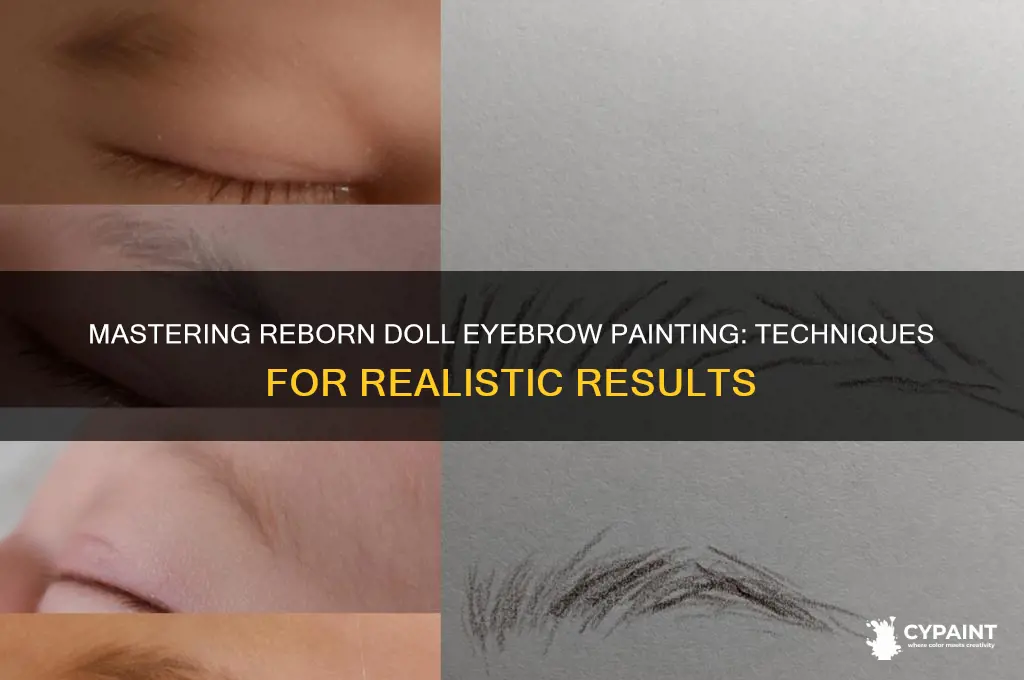 how to paint eyebrows on reborn doll